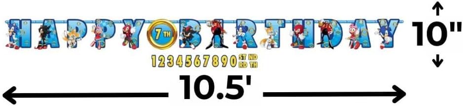 Sonic Jumbo Add An Age Banner - 105 x 10
