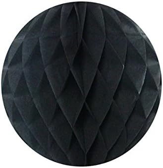 Allydrew 8 Inch Tissue Honeycomb Ball 4 Pack Black