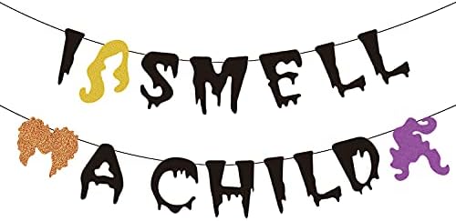 Saliyaa I Smell A Child Halloween Banner
