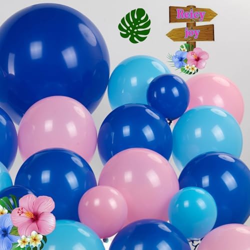 Pastel Blue and Pink Balloon Garland Arch 132Pcs