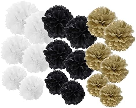 Zerodeko 18pcs White Paper Lanterns for Wedding Party Decorations