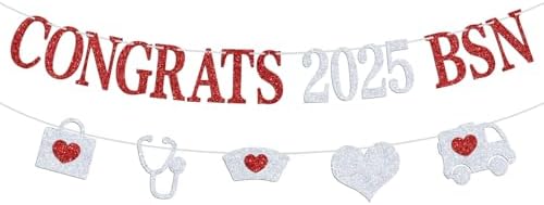 Congrats 2025 BSN Banner for Nursing Graduation
