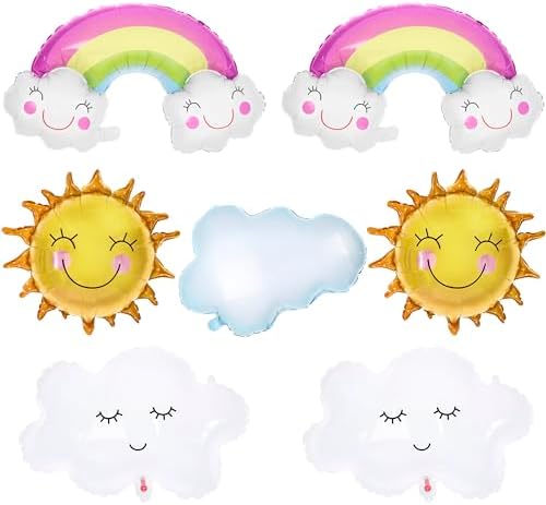 KatchOn Rainbow 31 Inch Balloon Set - Pack of 7