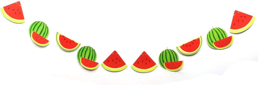 Watermelon Birthday Banner Pre-Strung Decor
