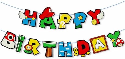 Game Bro Birthday Banner Gaming Theme Decor