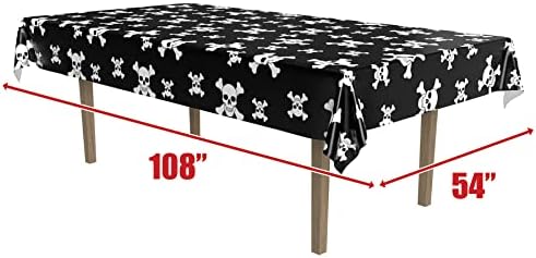 Beistle Pirate Print Table Cover 54x108 Inch