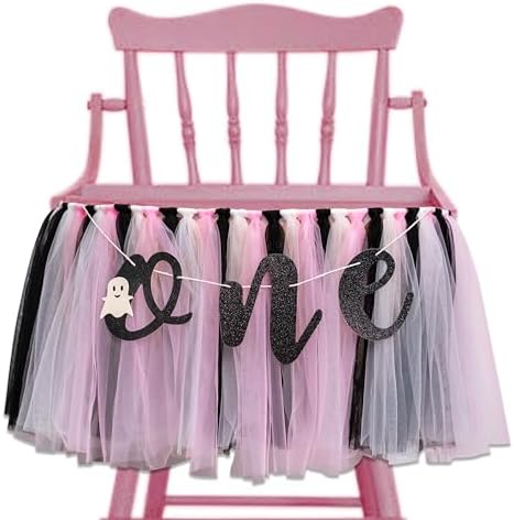 Halloween Birthday Highchair Banner for Little Girls