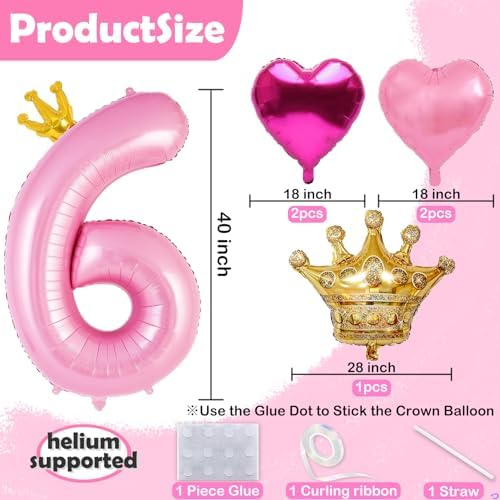 Princess 3rd Birthday Balloon Decor Set