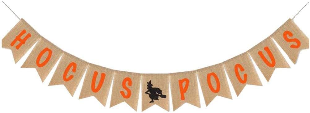 Halloween Banner with Bats and Pumpkins for Party Decoration