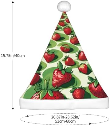 QINZHENG Strawberry Fields Santa Hat for Women