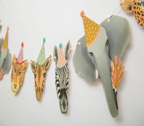 Jungle Safari Animal Party Decorations Banner