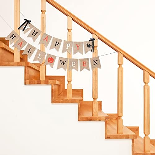 Mandala Crafts Happy Halloween Banner - 16 Letter Pennants Garland
