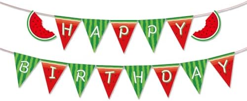 Watermelon Birthday Banner for Kids and Parties
