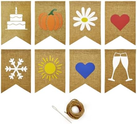 Custom Personalized Banner Durable Faux Burlap Party Decor