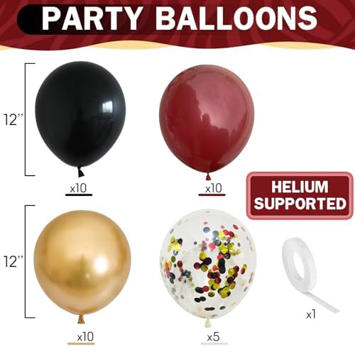 HILAVO 12 Inch Metallic Gold Balloons Party Decor