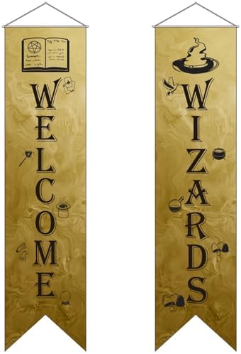 Wizard Door Signs Set of 2 Halloween Banners