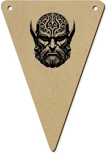 Fantasy Demon Head Bunting Flags 5 Pack