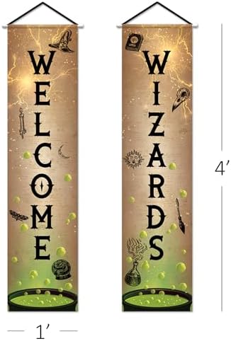 ArtCreativity Welcome Wizards Door Banner 2 Pack