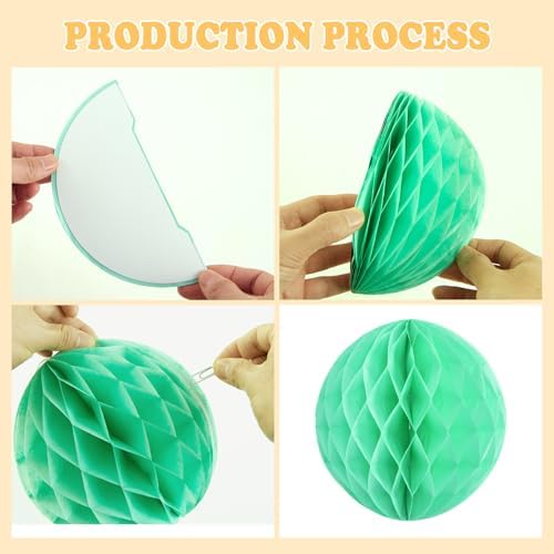 Hanging Honeycomb Decorations Set of 16