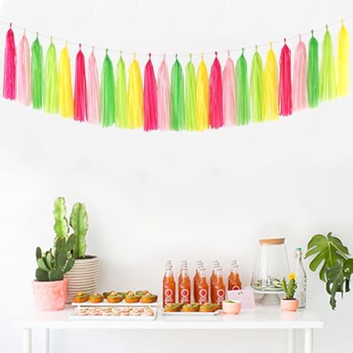 Panduola Hawaiian Tassel Garland 25pcs Decorations