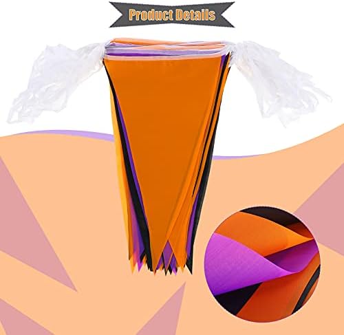 Tatuo 165 ft Halloween Pennant Banner for Party Decor
