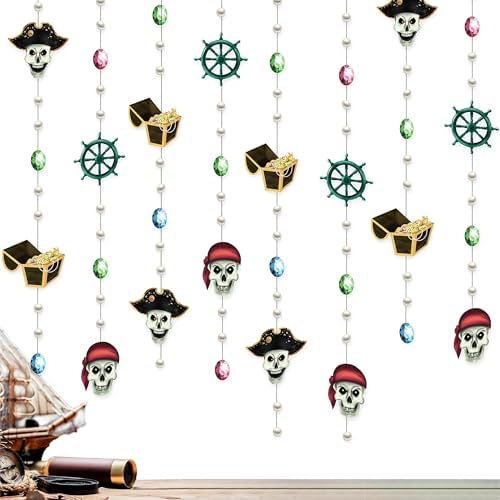 Cheerland Pirate Garland Decor 4pcs 31ft Streamer