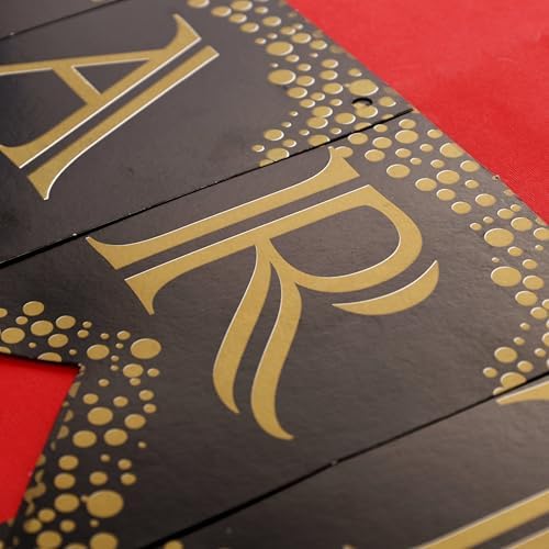 Oye Happy Bachelor Party Banner Black Gold Decor