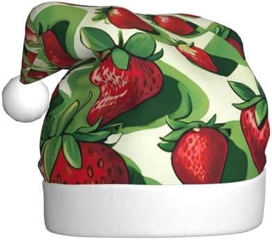 QINZHENG Strawberry Fields Santa Hat for Women
