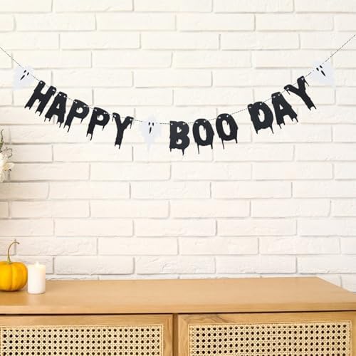 Happy Boo Day Banner Halloween Decor