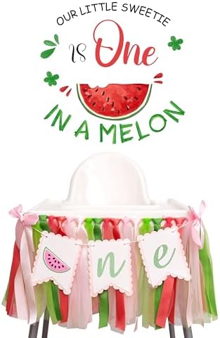 Watermelon High Chair Banner - 1st Birthday Decor