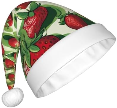 QINZHENG Strawberry Fields Santa Hat for Women