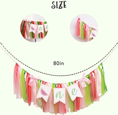 Watermelon High Chair Banner - 1st Birthday Decor