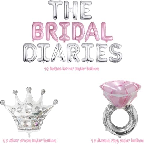 The Bridal Diaries Balloon Banner Crown Ring Decor