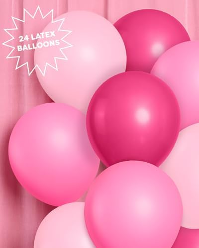 XO Fetti Pink Balloon Set 24pk 12 Inch