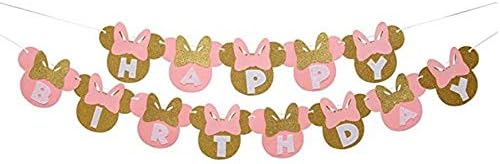 11pcs Minnie Mouse Birthday Decorations
