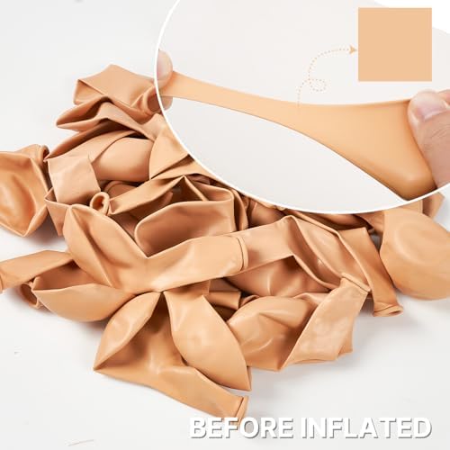 PartyWoo Apricot Balloons 140PCS for Party Decorations