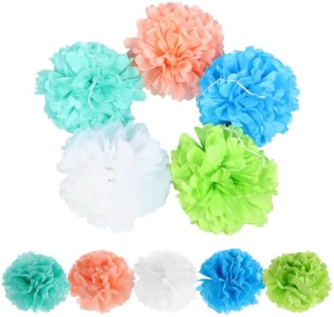 LUOZZY 20 Pcs Tissue Paper Pom Poms 30cm for Parties