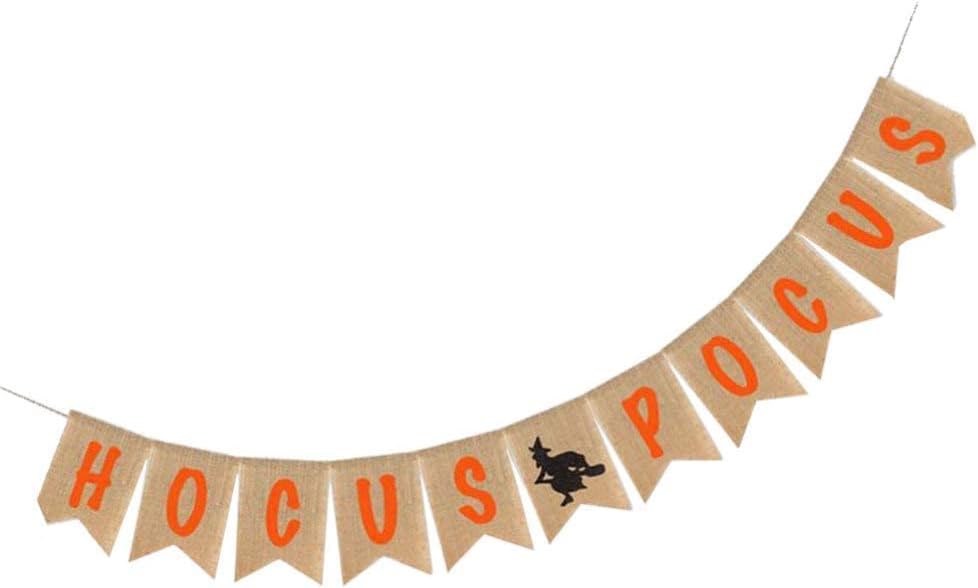 Halloween Banner with Bats and Pumpkins for Party Decoration