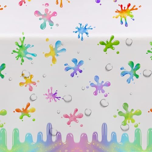 Xigejob Slime Party Tablecloth 3 Pack 54x108