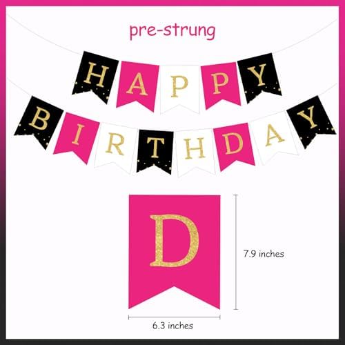 JOYMEMO 16th Birthday Decorations for Girls