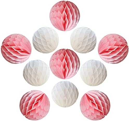 YLYs Love 20pcs Honeycomb Tissue Paper Balls Wall Decor