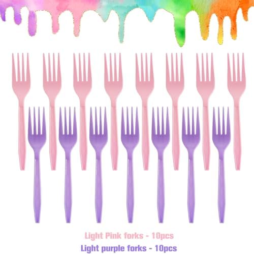 80 Pcs Slime Party Tableware Kit for 20 Guests