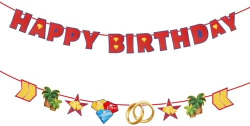 Happy Birthday Banner for Kids Party Decorations