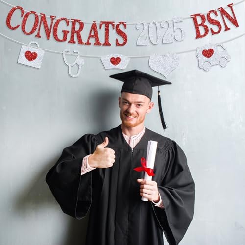 Congrats 2025 BSN Banner for Nursing Graduation