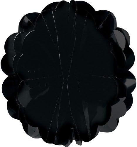 Creative Converting 8-inch Hanging Pom Pom - Black