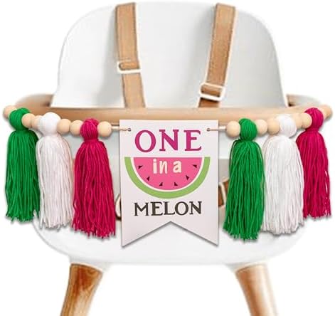 Watermelon High Chair Banner for Kids Party Decor