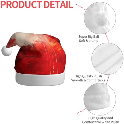 Qin And Zheng Abstract Painting Santa Hat Christmas Gift for Women