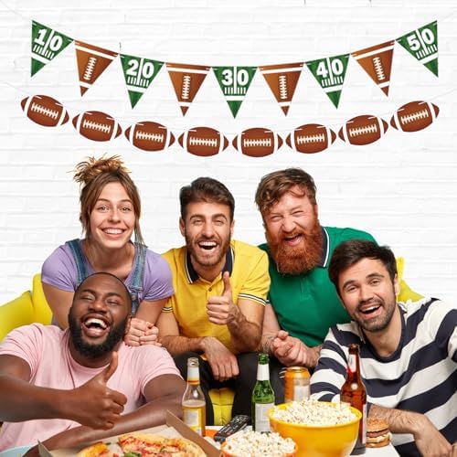 Football Party Decorations Banners for Birthday Events