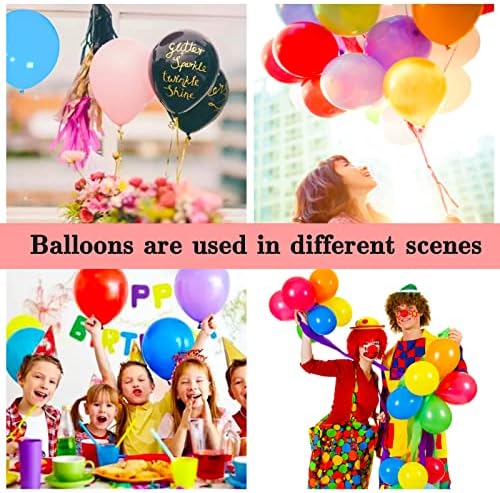 18 Inch Black Balloons 12 Pack for Party Decorations