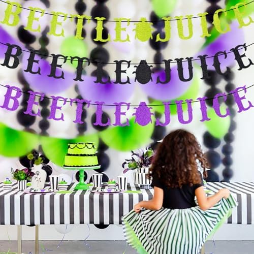 Glitter Beetle Themed Party Banner Decorations